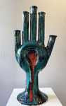 Erick Ifergan, sculpture en céramique. 86cm. Galerie d'art Biot village. Galerie Gabel