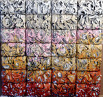 compression de papier, tags, abtraits