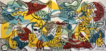 Biarritz, tableau de Nils, figuration narrative, cote basque, skate board