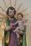 St. Josef mit Kind, Seitenaltar rechts, lebensgroß