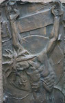 Relief Gekreuzigter, Bronze, 0,6 m
