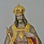 Herz Jesu, Altarraum links, 1,4 m, Holz gefasst, z.T. vergoldet