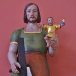 St. Josef mit Jesus, Seitenaltar rechts, lebensgroß, 1962