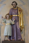 St. Josef mit Jesus, Seitenaltar rechts, lebensgroß, 1958