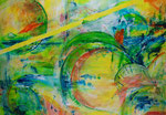 Chronos, 70cm x 100cm Mixed Media auf Leinwand