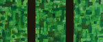 Springroll, 3x 40cm x 60cm (120cm x 60cm) Acryl auf Leinwand