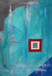 Out of The Blue, 70cm x 100cm Mixed Media auf Leinwand