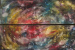 Perpetuum Mobile, 2x 120cm x 40cm (120cm x 80 cm) Acryl auf Leinwand