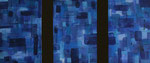 Winter Night, 3x 40cm x 60cm (120cm x 60cm) Acryl auf Leinwand