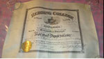 Hedding College diploma