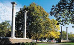 Hedding College pillars at IWU