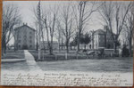campus 1906 (Old Sandstone on left side, College Hall on right side)