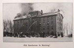 original Old Sandstone burning in 1912