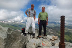 Pizzo Lucendro 2962 m con un amico della montagna della Valle Maggia (grazie per le foto)