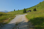 Partenza dal posteggio a Larisch 1919 m