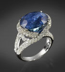 Saphir-Brillant-Ring 18K WG, CHF 66'000, Juni 2011