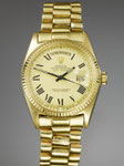 Herrenarmbanduhr der Marke ROLEX "Oyster Perpetual Day-Date", 18K GG, CHF 10'200, November 2011