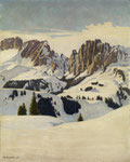 PLINIO COLOMBI, Winterlandschaft in den Dolomiten, CHF 26'400, June 2011