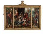 Atelier des PIETER COECKE VAN AELST, Anbetung der Drei Könige Triptychon, CHF 52'800, Juni 2015