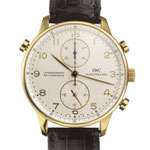 Herrenarmbanduhr der Marke IWC "Portugieser Chronograph Rattrapante", 18K GG, CHF 18'600, June 2015