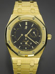 Herrenarmbanduhr der Marke AUDEMARS PIGUET "Royal Oak Dual Time", 18K GG, CHF 24'000, November 2009