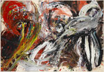 Lucio Fontana, "Abstrait noir sur fond vert", CHF 33'600, June 2009