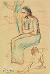 Pablo Picasso, Femme et enfant assis, CHF 140'900, June 2007