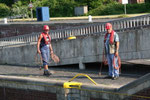 Festmacher in der Schleuse