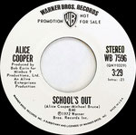 School's Out / Gutter Cat - USA  - Version 1 - Promo - B