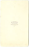 Revers von Visitphoto Inv.-Nr. vuVIS-00254: Teppichhändler od. Teppichweber, Atelier M. Endres, Innsbruck um 1865.  Inv.-Nr. vuVIS-00254