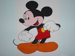 Airbrush Acryl - Kinderzimmer Wand: Mickey Mouse
