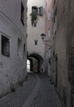 Entlegene Gasse der in Salzwedel