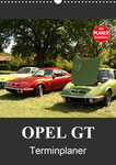 Der Kalender zeigt tolle Aufnahmen des Oltimers Opel GT - Terminplaner