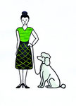 Frau mit Pudel