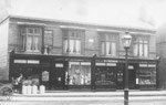 Shops opposite Waterloo when new around World War One. Webbs occupied these premises for many years. There was a woodyard, and they offered taxi services too. These shops have been demolished. (Thanks to Peter White)
