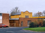 The 1827 chapel in the 1990s, with the Shell petrol station visible.