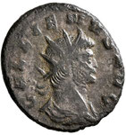 antoninien, Rome, 265-267, 5e officine, Avers : GALLIENVS AVG, tête à droite, buste habillé