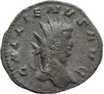 antoninien, Rome, 262-63, 2,32 g, Avers GALLIENVS AVG buste nu à droite, MIR 518m 8ex (aujourd'hui environ 10/12 ex connus)