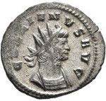 antoninien, Rome, 265-266, 4,01 g poids lourd, avers: GALLIENVS AVG buste cuirassé à droite