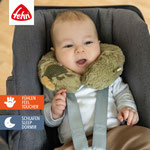 Kind im Babysitz mit Nackenstütze Chamäleon von Fehn