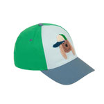 Basecap Kinder - Hund, Blau Seitenansicht von LÄSSIG