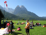 Präsi am Landeplatz