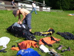 Ulf packt sein Geraffel ein - after Flight