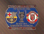 F.C. BARCELONA - MANCHESTER UNITED F.C. (CHAMPIONS LEAGUE FINAL  WEMBLEY STADIUM -  28 MAY 2011)  *pin*
