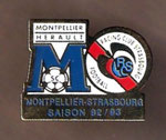 MONTPELLIER - STRASBOURG   SAISON 92/93  *pin*