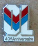 Olympique Lyonnais (Lyon) 40e Anniversaire  *pin*