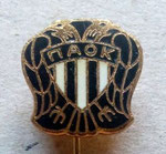 PAOK  *stick pin*  (not official product - may be Made In Czechoslovakia)