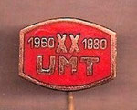 U.M.  (Timişoara)  1960 XX  1980  *stick pin*