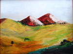 Rote Berge - 60 x 80 cm - verkauft