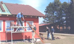 April 2010 - das Dach wird gedeckt